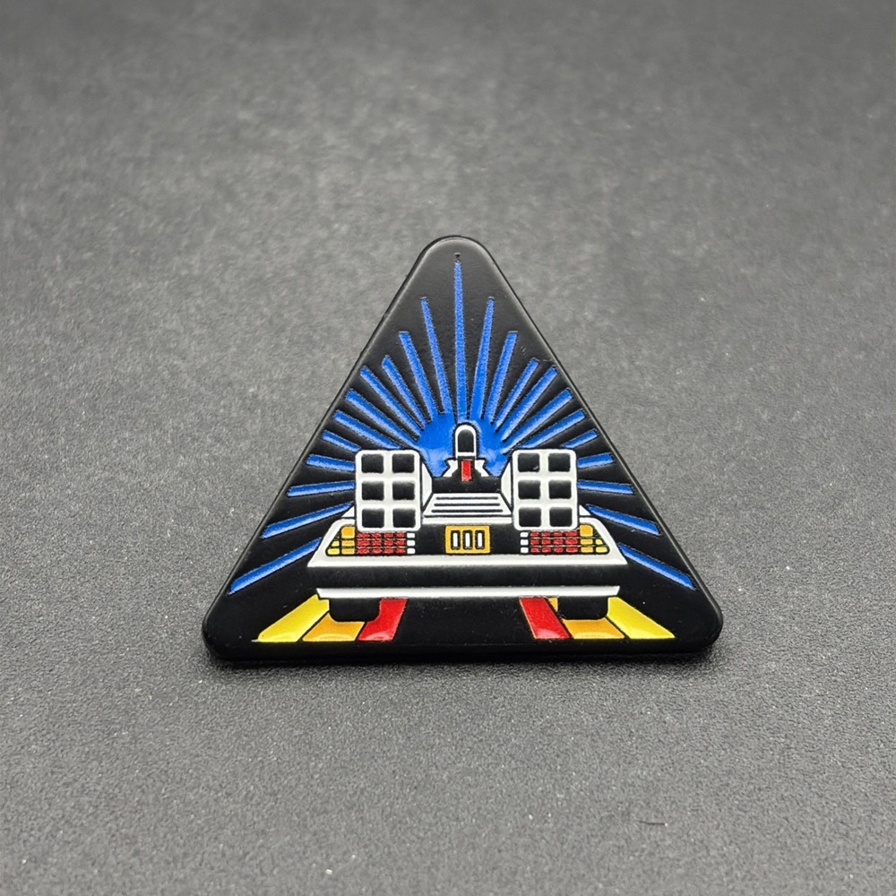 Back To The Future Delorean Outatime Glitter Lapel Hat Pin
